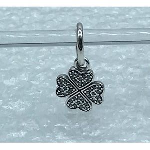 Pandora, “ Lucky Clover” Sparkling Dangle Pendant S925ALE, Charm,791309CZ P108-6